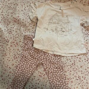 Rylee and Cru Flutter T shirt and Leggings Set